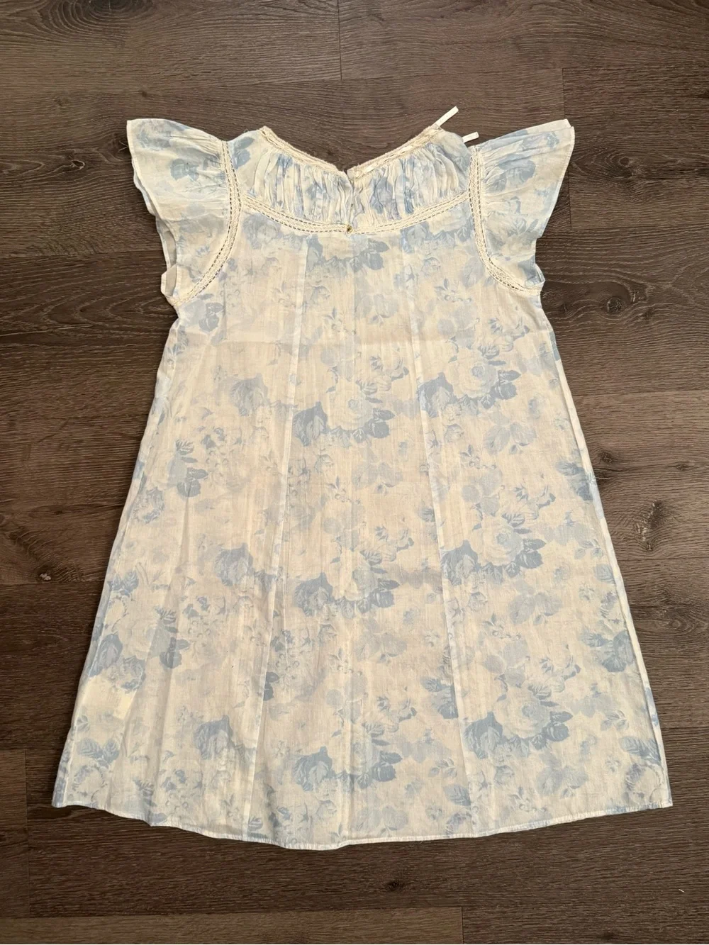 LoveShackFancy Girls Dress with Light Blue Floral Print Size 7-8 years Girls